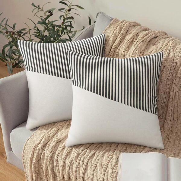 Decorative Pillow Covers Cushion Cases Soft Cotton (26 × 26 Inch / 1 Pair / 2 Pc) - Image 5