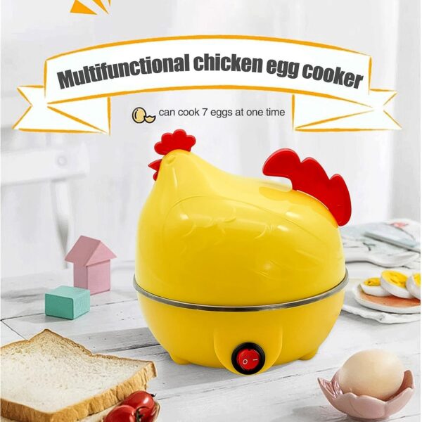 Electric Egg Boiler, Chicken Shaped Egg Kettle / Cooker (1 Pc) - Image 3