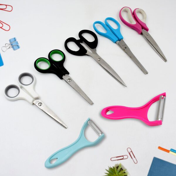 Stainless Steel Kitchen Scissors & Multipurpose Peeler (2 Pc Set / Mix Design Scissor & Peeler) - Image 5