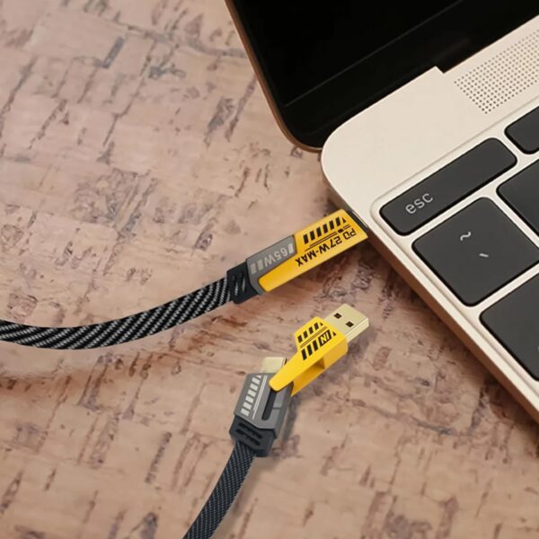 4 in 1 Fast Charging Cable With Multiport USB-C to Type C, USB-C to Lightning (1 Pc) - Image 4