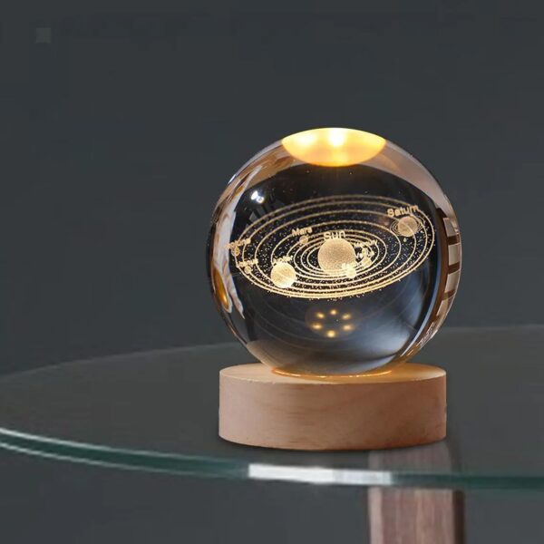 3D Astronomy Night Lamp Crystal Ball lamps With Base (1 Pc) - Image 4