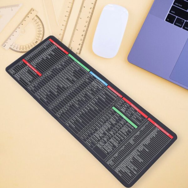 Mat of Shortcut Keyboard  Mouse Pad Mat Mouse Pads for Desk Quick Key Super Large Anti-slip Keyboard Pad Desk Accessories Desktop Mouse Pad Office Oversized Big Mouse Pad Rubber (80—30 Cm) - Image 5