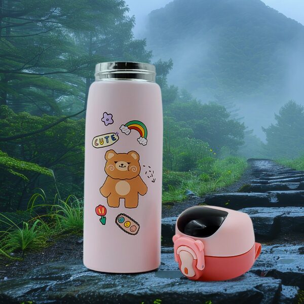 Smart Vacuum Insulated Water Bottle with LED Temperature Display (450 ML Approx / Mix Color & Design) - Image 4