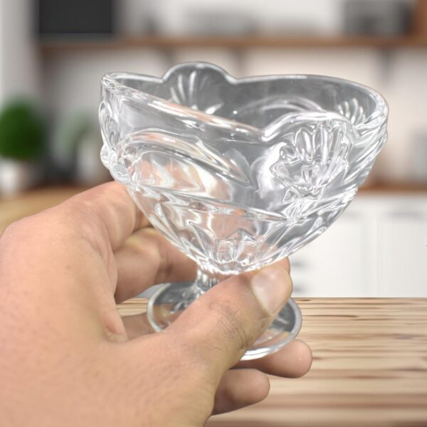 Glass Ice-Cream Cup Set, Home & Kitchen Serving or Dessert Cup (6 Pcs Set) - Image 4