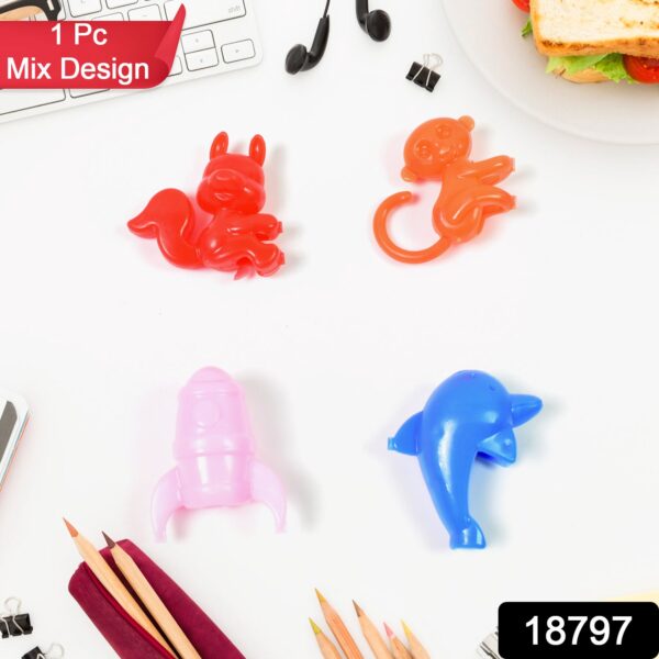 Mix Character, Monkey, Fish, Cat Pencil Top Promotional toys (1 Pc / Mix Colour & Design) - Image 2