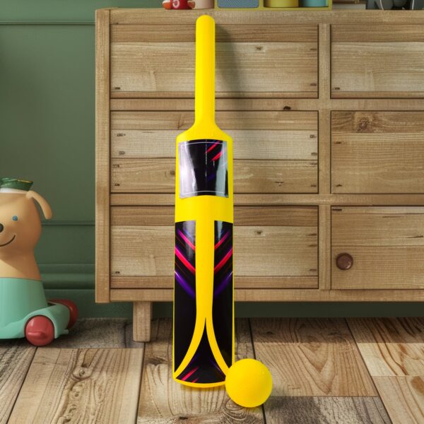 Small Cricket Kit for Boys & Girls, Cricket Set with 1 Cricket Bat, 1 Plastic Ball, Bails, 3 Stumps with Stand Base - Image 3