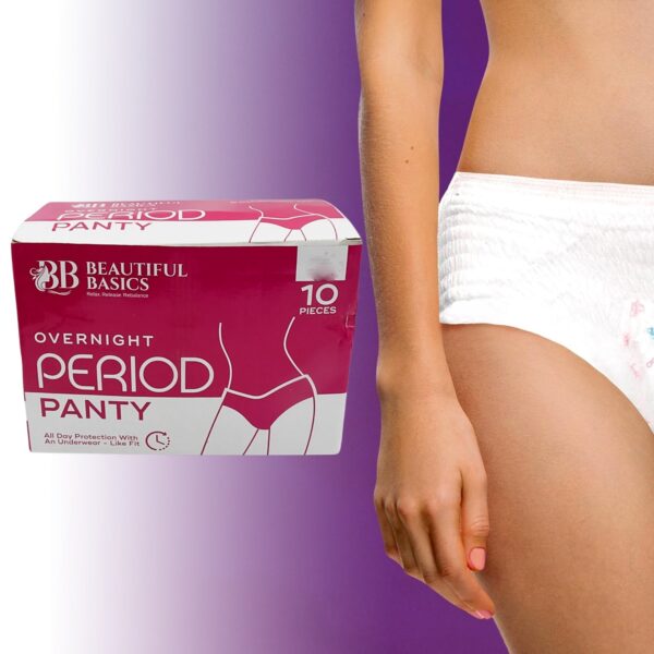 Women's Emergency Kit, Travel Kit- Includes Seamless Underwear, Pantyliner, Feminine Hygiene Sachet First Period Kit (10 Pcs) - Image 9