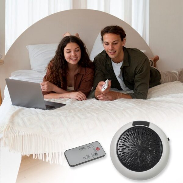 Room Heater LED Screen Portable Wall Heater (900W / 1 Pc / With Remote) - Image 3