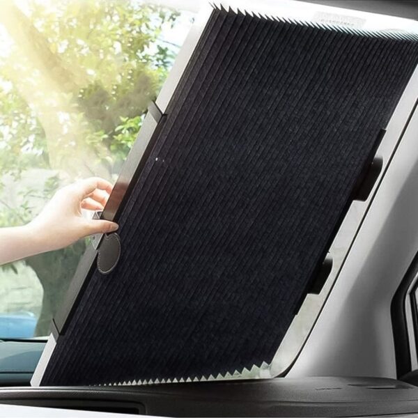 Retractable Long Foldable Windshield Sun Shade for Car (1 Set) - Image 6