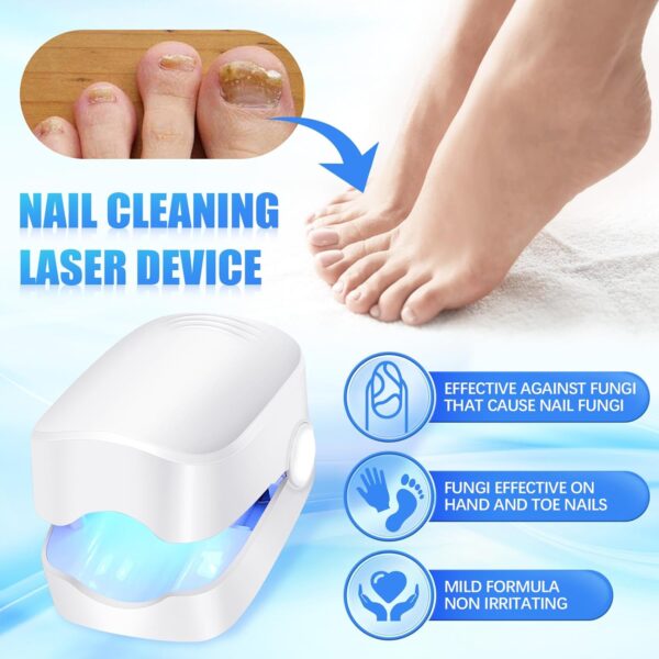 Rechargeable Nail Fungus Treatment for Toenail, Toe Nail Fungal Treatment Nail Fungus Laser Device, Anti-Fungal Nail Treatment for Hand & Feet Infections Remover for Home Use - Image 3