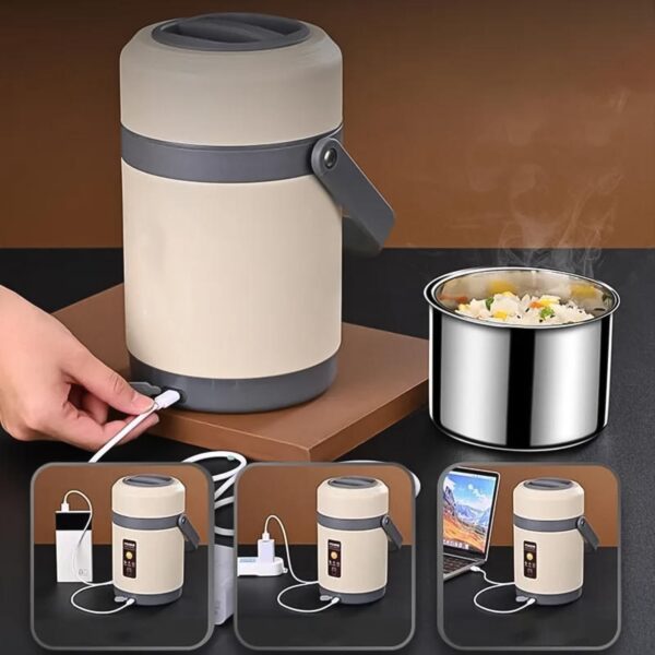 USB Electric Heated Lunch Boxes (2 Ltr.) - Image 5