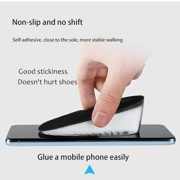 1 Pairs Silicone Heel Pads, Shoes Insole (12×7×2 Cm) - Image 5