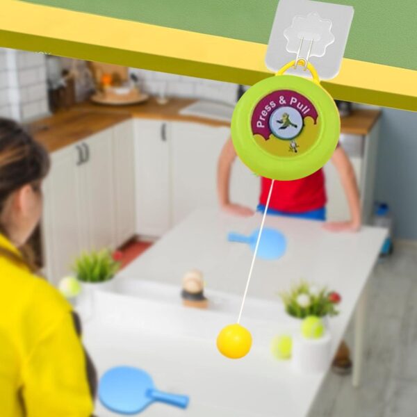 Portable Indoor Hanging Table Tennis with Three Ball, Table Tennis Self Training Set - Image 7