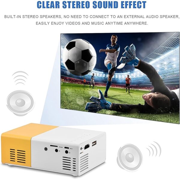 Portable Mini LED Projector (1 Set) - Image 5