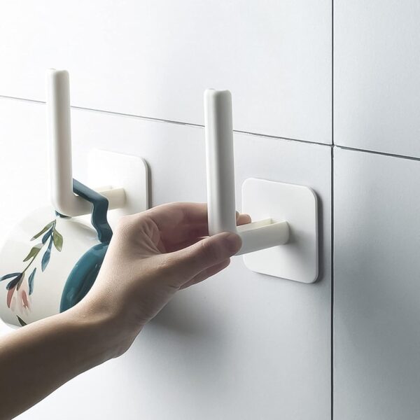Multipurpose Shelf Organizer, Hanging Storage Rack (2 Pc Set With 2 Adhesive hook) - Image 4