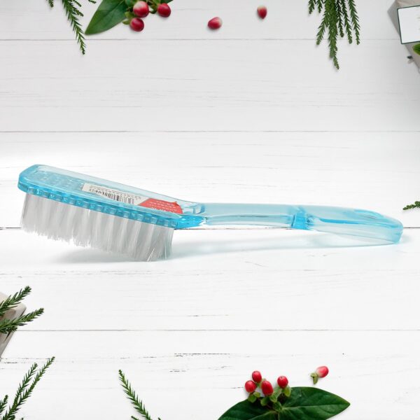 Plastic Handle Shoes Clothes Scrubbing Brush (1 Pc / Mix Color / 19 Cm) - Image 3