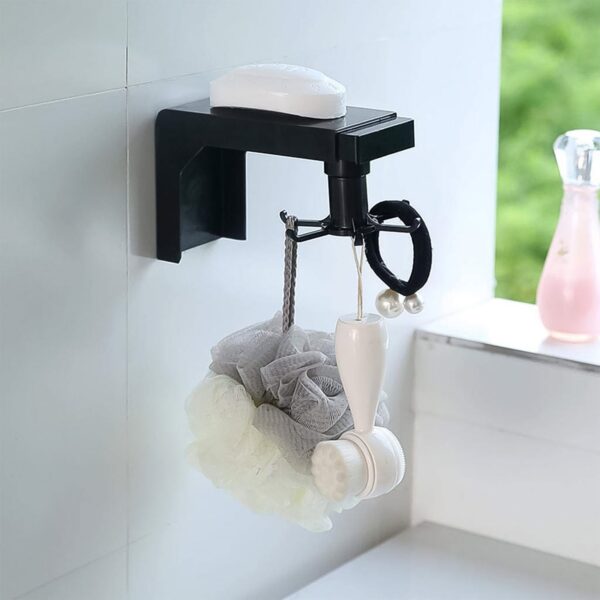 Self Adhesive 360 Degree Rotating Cooking Utensils Holder (1 Pc) - Image 4