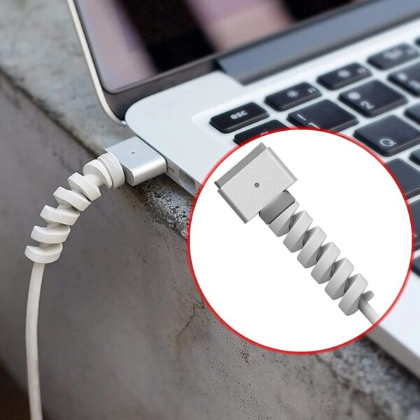 Spiral Charger Cable Protector Data Cable Saver Charging Cords Protective for All Universal  Cable Cover (Pack of 10) - Image 7