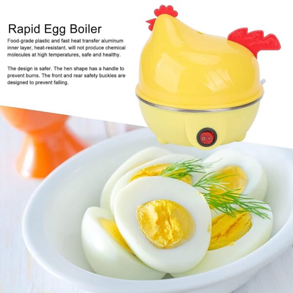 Electric Egg Boiler, Chicken Shaped Egg Kettle / Cooker (1 Pc) - Image 4