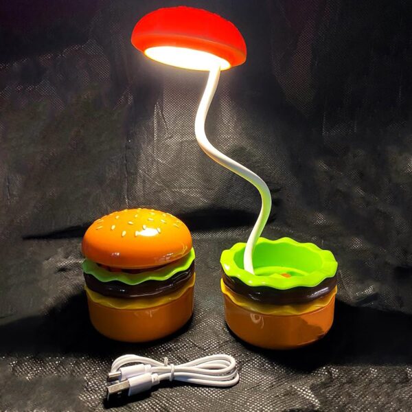 Burger Delight: Folding LED Night Lamp (1 Pc) - Image 4
