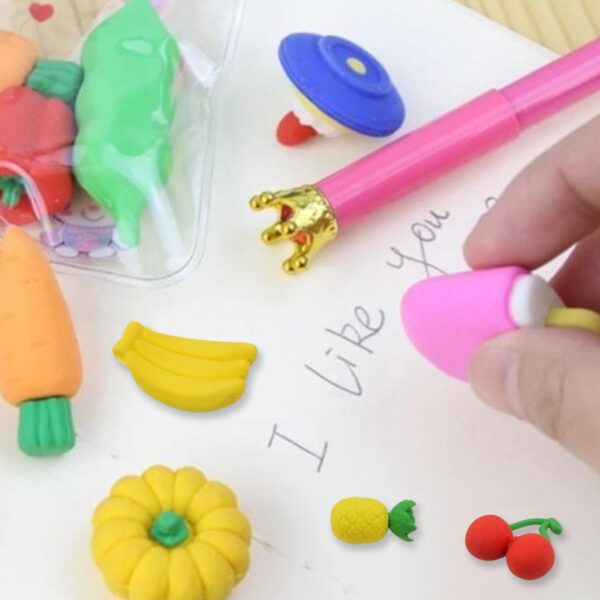 Mix Design Fancy & Stylish Colorful Erasers (1 Set / 3 Pc Set) - Image 3