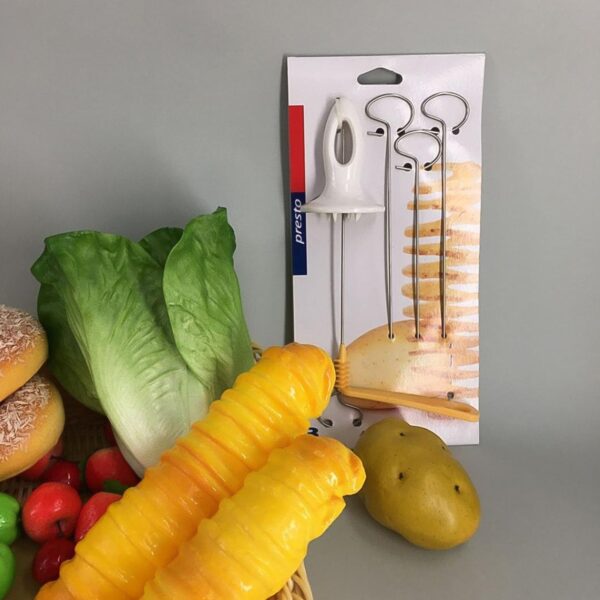 1 Set Potato Spiral Cutter, Potato Twister (4 Spits) - Image 5