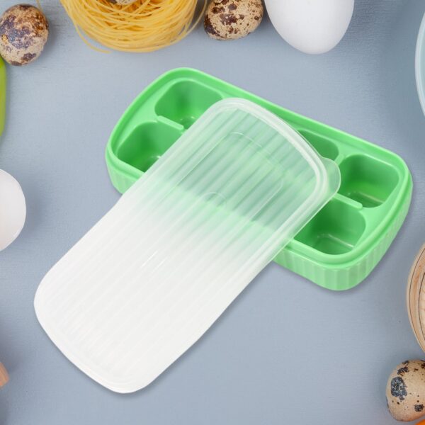 Ice Mold, 8 Grid Food Grade Portable Silicone Ice Tray (1 Pc / 14×7 Cm) - Image 3