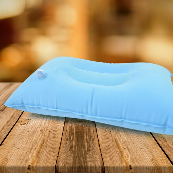 Comfortable Inflating Travel Pillow (34×21 Cm / 1 Pc / Mix Color) - Image 6