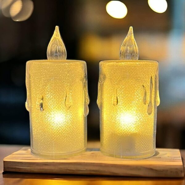 Simple Candles for Home Decoration, Crystal Candle Lights - Image 3
