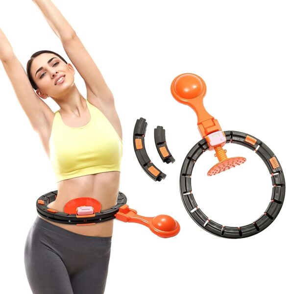 Smart Fitness Hula Hoops with Spinning Ball and Intelligent Counter (1 Pc / With Brown Box) - Image 5
