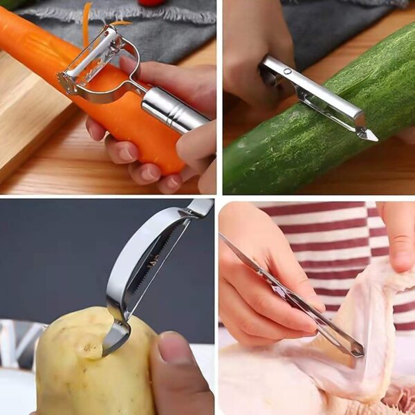 Multifunctional Peeler, Grater for Vegetable Fruit (3 Pcs Set) - Image 3