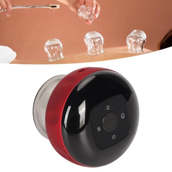 Electric Intelligent Breathing Cupping Massage Instrument The Smart Cupping Therapy Set's Massager for Muscle and Joint Pain Cellulite Massage Back Pain Relief for Back Shoulder Leg (1 Pc) - Image 3