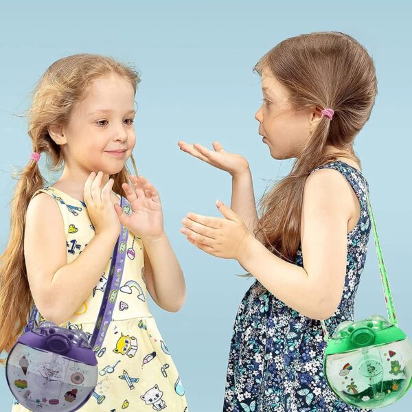 Donut Water Bottle Sipper Bottle (1 pc / 400 ML Approx) - Image 3