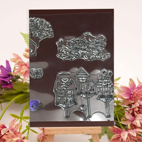 Reusable Transparent Rubber Stamp for Paper Crafts (Mix Design / 1 Sheet) - Image 10