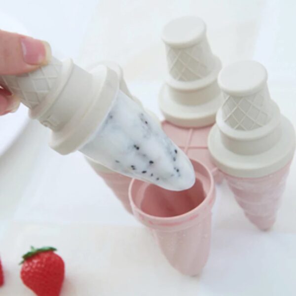 6 Pc ice candy maker Ice Cream Mold used for making ice-creams in all kinds of places including restaurants and ice-cream parlours etc. - Image 3