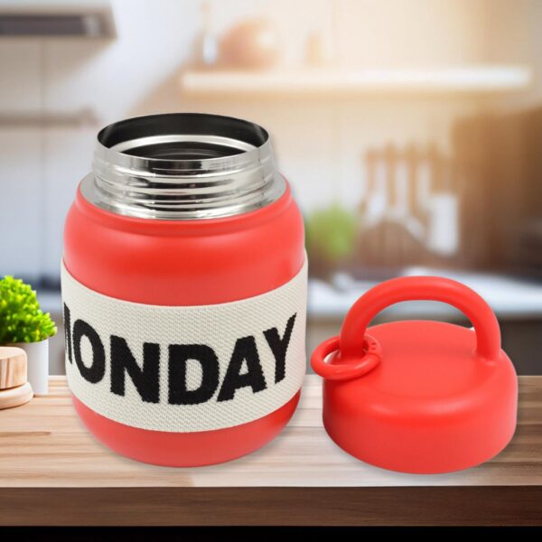 Stainless Steel Mug / Bottle Vacuum Insulated Cup With Handle & Rubber Grip (550 ML) - Image 6
