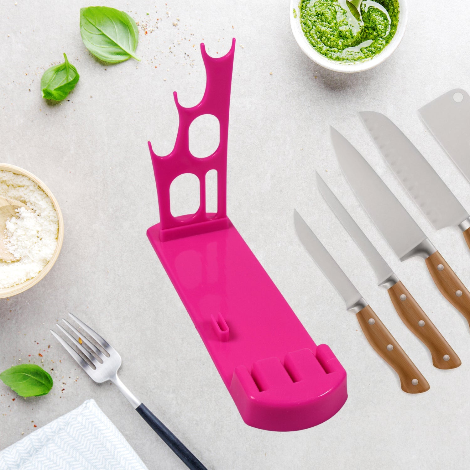 Plastic Kitchen Knife Stand Best Kitchen Knife Stand Multifunction Knife Holder - Image 4