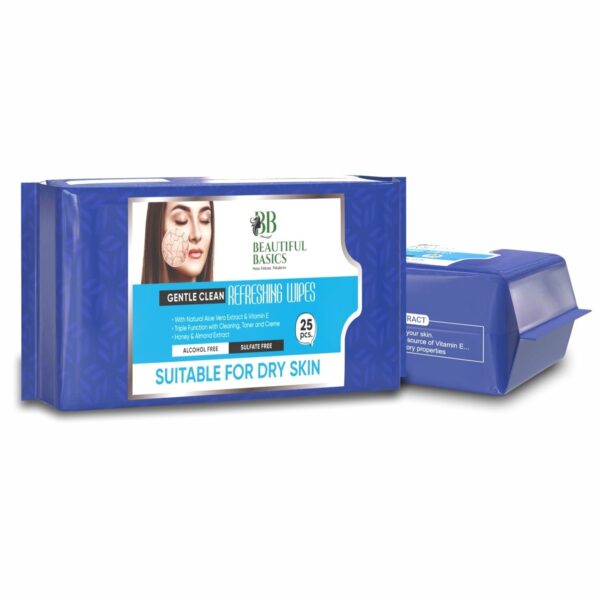 Refreshing Wet Wipes for Face | Facial Cleansing | Refreshing & Skin Hydration| Soothing for skin | pH Balance & Alcohol Free | Nourishing with Fruit extract | 25 Wipes - Image 5