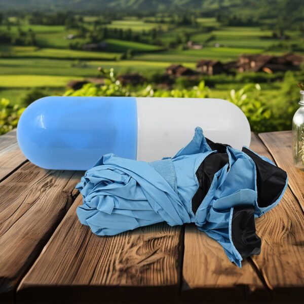 5 Fold Manual Open Umbrella With Capsule Case (1 Pc) - Image 3