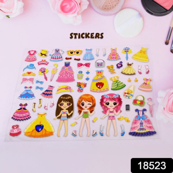 Multipurpose Adhesive 3D Stickers (1 Sheet / 19×15 Cm) - Image 2