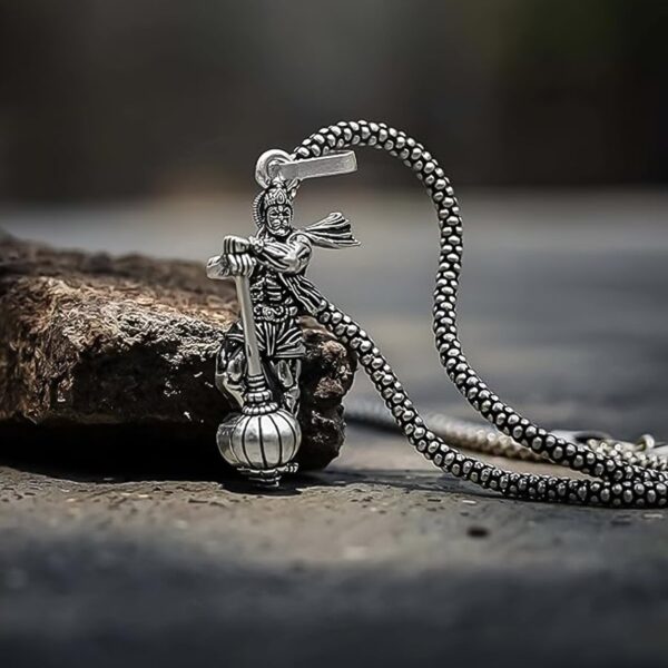 Hanuman Ji Pendant with Gada Religious Jewellery for Men and Women (1 Pc) - Image 6