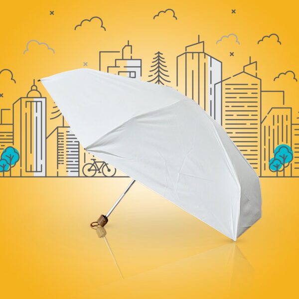 3-Fold Sun & Rain Protective Solid Foldable Umbrella, (1 Pc) - Image 6