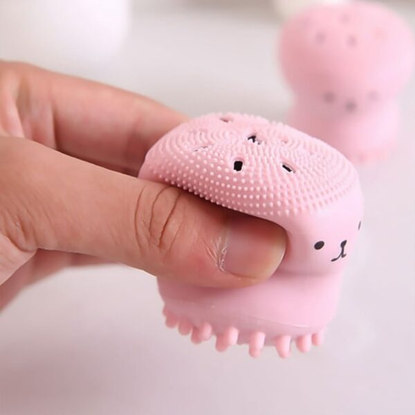 Cute Octopus Shape Silicone Face Scrubber Massager (1 Pc) - Image 4