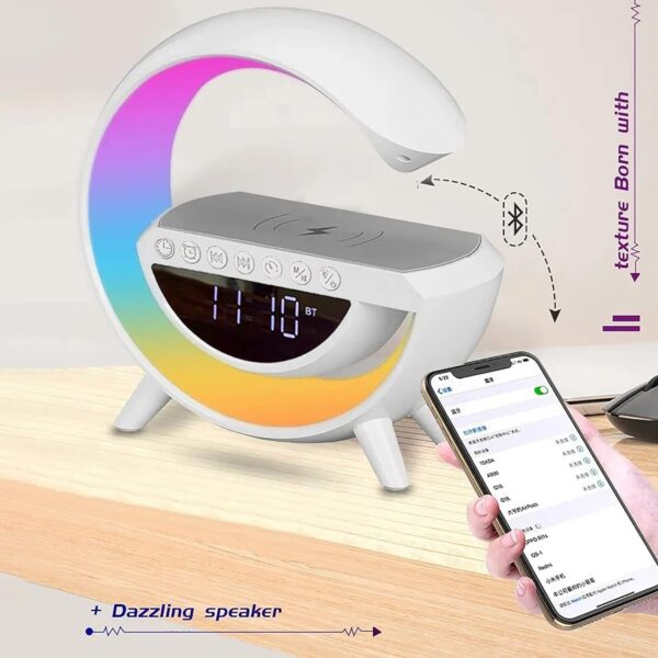 G Lamp Speaker - 3-in-1 Bluetooth Speaker with Fast Wireless Charging (1 Pc) - Image 3