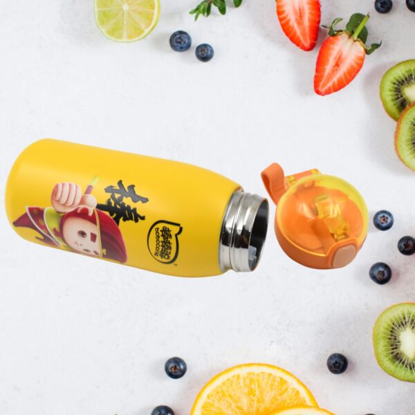 Double walled Stainless Steel Water Bottle & push button Open (400 ML) - Image 3