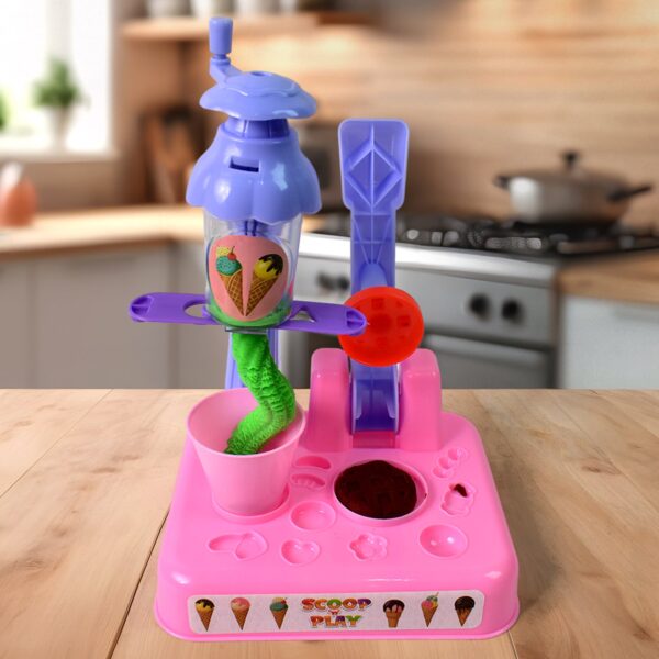 Scoop and Play Set, Color Dough for Kids Play Toys, Ice Cream Maker Machine (36 Pcs Set) - Image 3