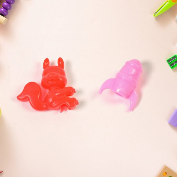 Mix Character, Monkey, Fish, Cat Pencil Top Promotional toys (1 Pc / Mix Colour & Design) - Image 3