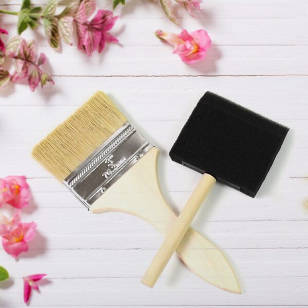 Paint Brush for Wall Painting & Foam Brush Painting Sponge Tool (4 Pcs Set) - Image 3