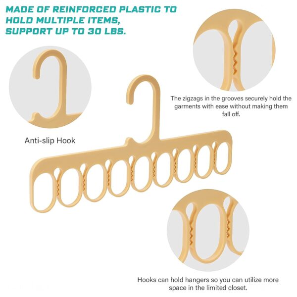 9-Hole Clothes Hangers Organizer Multifunction Hanger (1 Pc) - Image 5