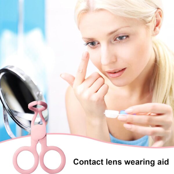 Plastic Ergonomic Women Eye Care Contact Lenses Inserter Remover Tool (1 Pc) - Image 4